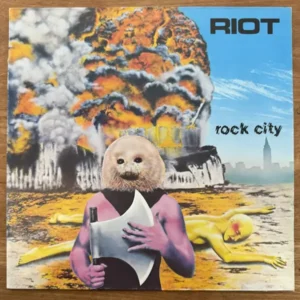 Riot - Rock City (Germany 1977 Tweedehands LP Zwart Vinyl)